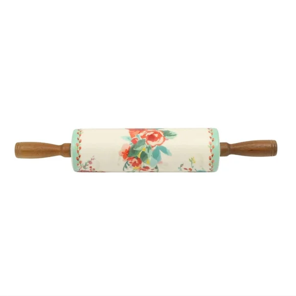Pioneer Woman Rolling Pin/ Holder Set - Picture 5 of 8